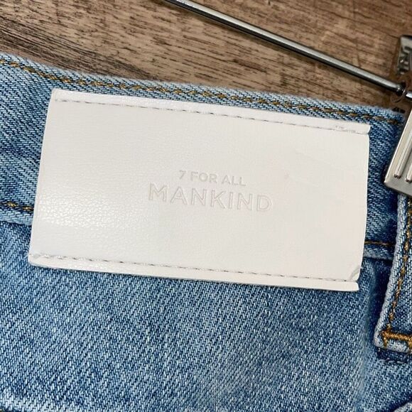 7 For All Mankind Womens Star Panel Easy‎ Straight Button Fly Jeans Blue Size 28 - Picture 9 of 16